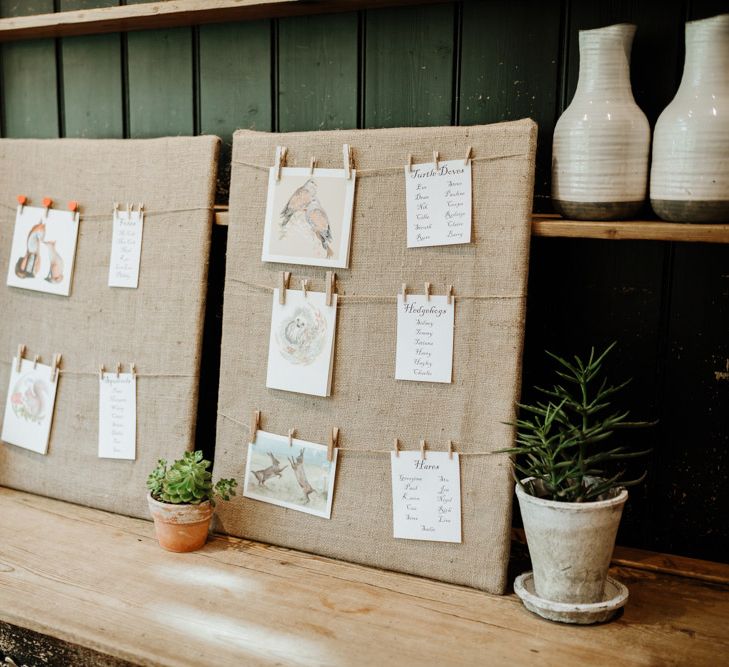 Table Plan | Farmhouse at Redcoats | Green Antlers Photography