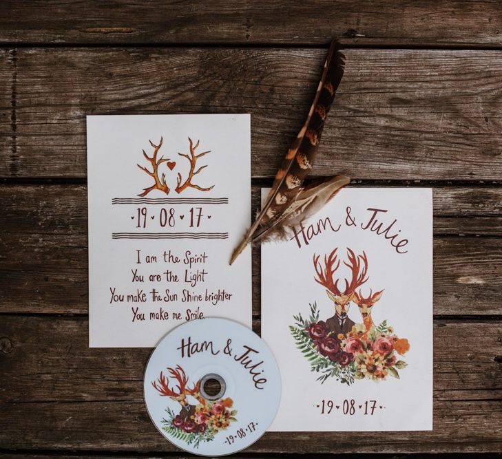 Stunning Wedding Stationery | Farmhouse at Redcoats | Green Antlers Photography