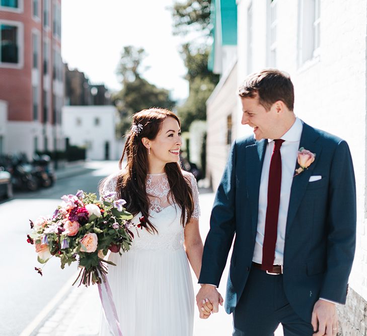 Brightly Coloured Wedding Bouquet