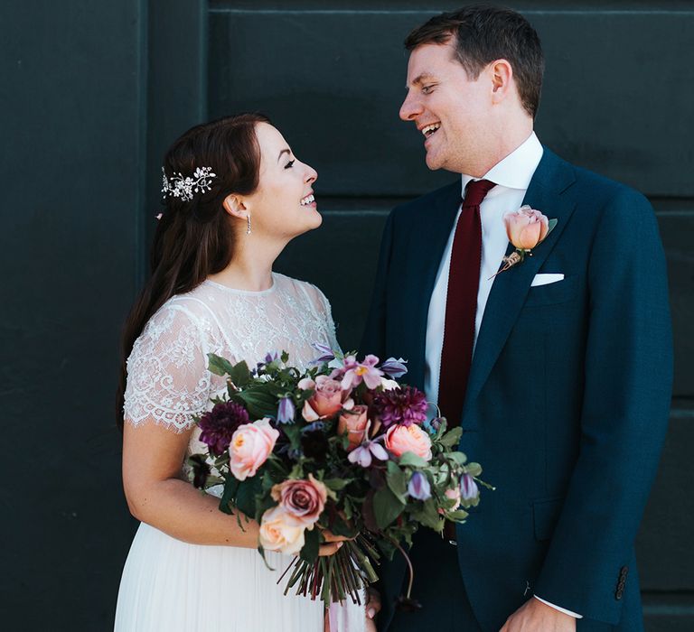 Brightly Coloured Wedding Bouquet