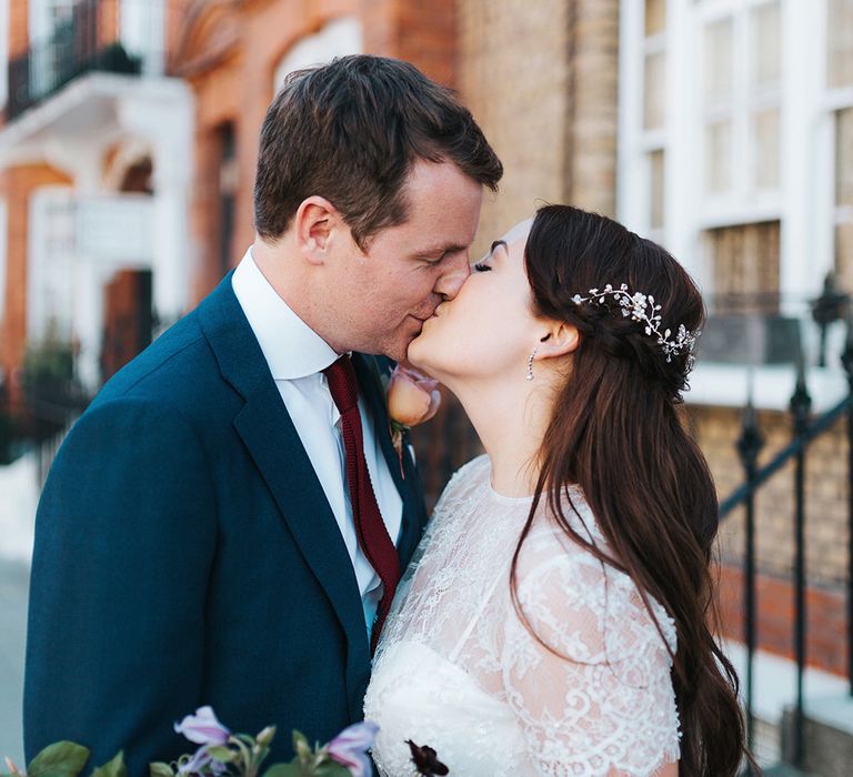 Bride & Groom Intimate London Wedding