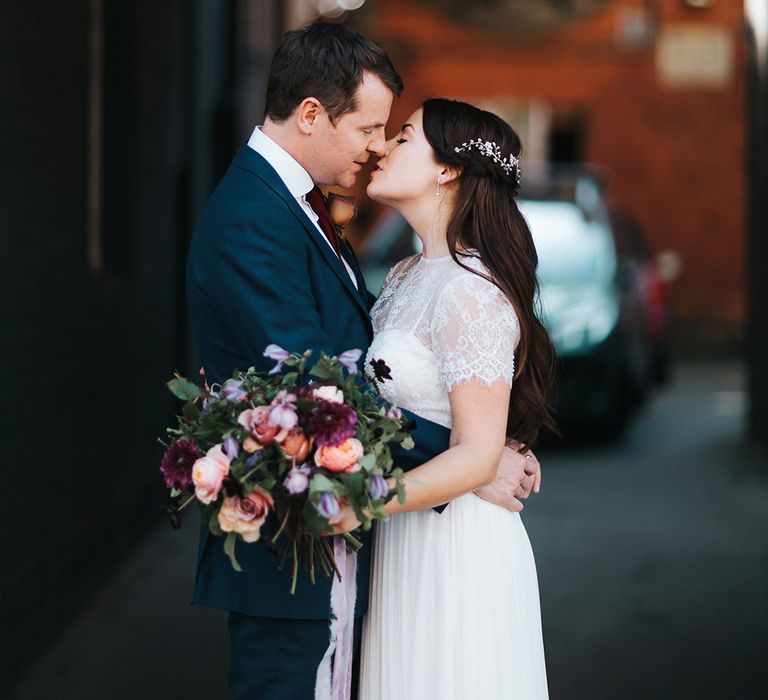 Bride & Groom Intimate London Wedding