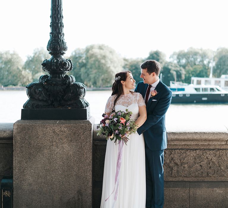 Bride & Groom Intimate London Wedding