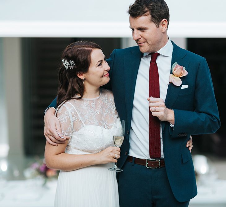 Intimate Wedding In London With A Civil Ceremony & Pizza In The Garden For Wedding Reception With Images From Miss Gen Photography & Bride In Catherine Deane