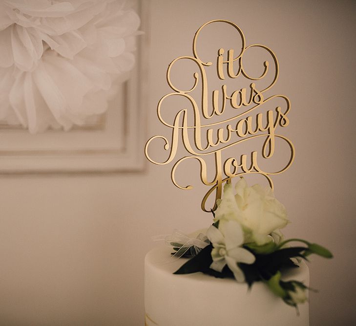 It Was Always You Laser Cut Wooden Cake Topper