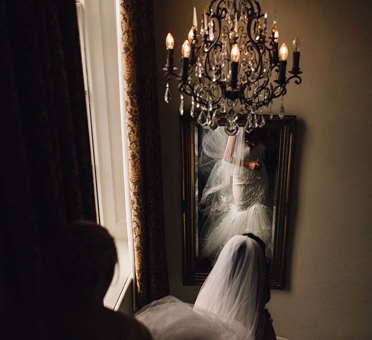 Bride in Pronovias Wedding Dress