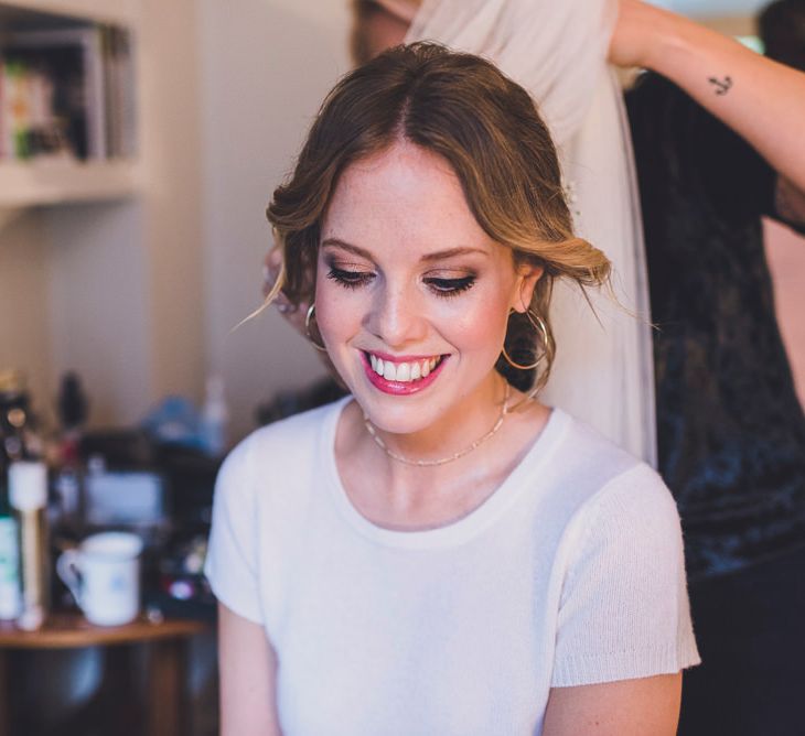 Beautiful Bride Getting Ready