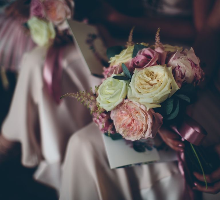 Vintage Inspired Wedding At Yeldersley Hall With Bride In Ronald Joyce And Styling By The Vintage House That Could Images By Roar Photography