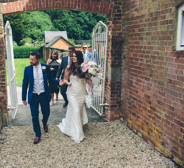 Vintage Inspired Wedding At Yeldersley Hall With Bride In Ronald Joyce And Styling By The Vintage House That Could Images By Roar Photography