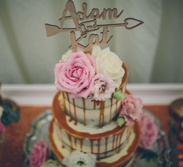 Vintage Inspired Wedding At Yeldersley Hall With Bride In Ronald Joyce And Styling By The Vintage House That Could Images By Roar Photography