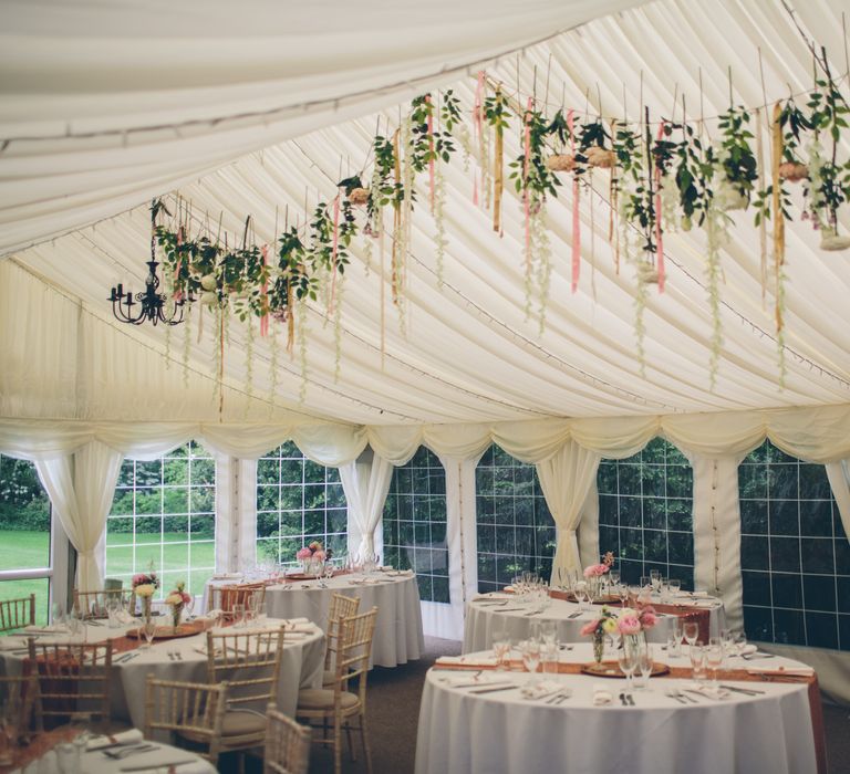 Vintage Inspired Wedding At Yeldersley Hall With Bride In Ronald Joyce And Styling By The Vintage House That Could Images By Roar Photography