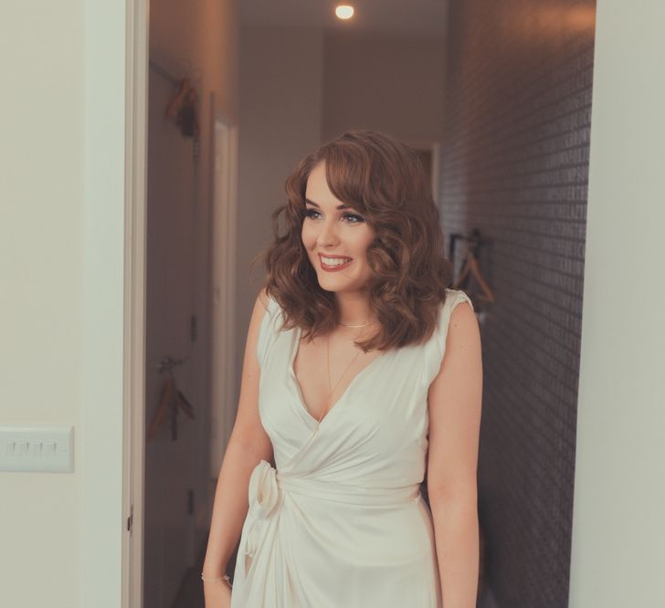 Stylish Bride in Alice Temperley Wedding Dress