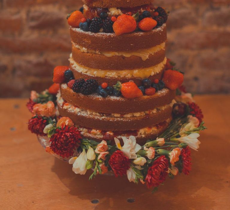 Naked Wedding Cake