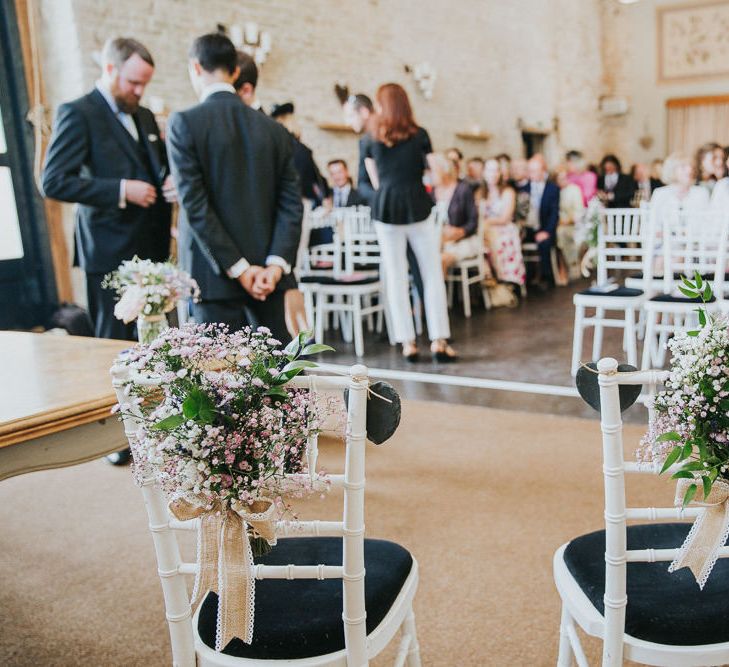 A Cotswold rustic wedding with mismatched bridesmaid dresses