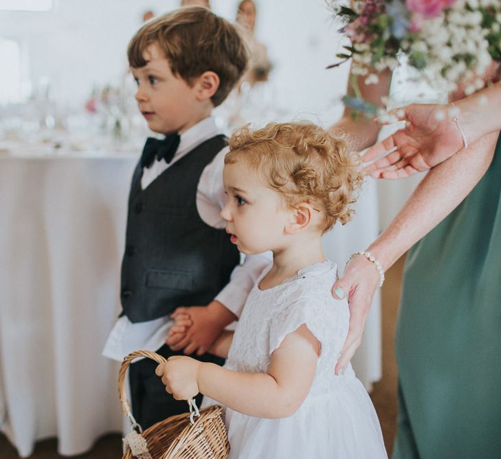 A Cotswold rustic wedding with mismatched bridesmaid dresses