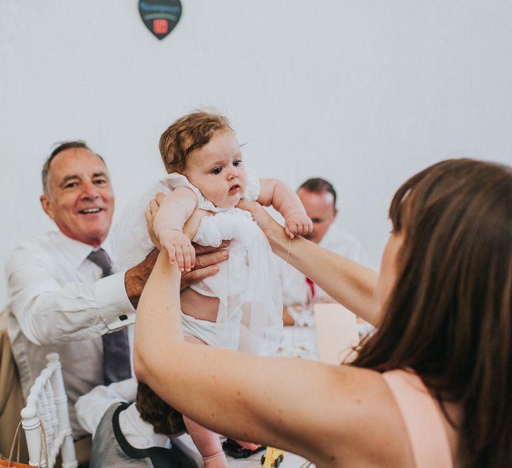 A Cotswold rustic wedding with mismatched bridesmaid dresses