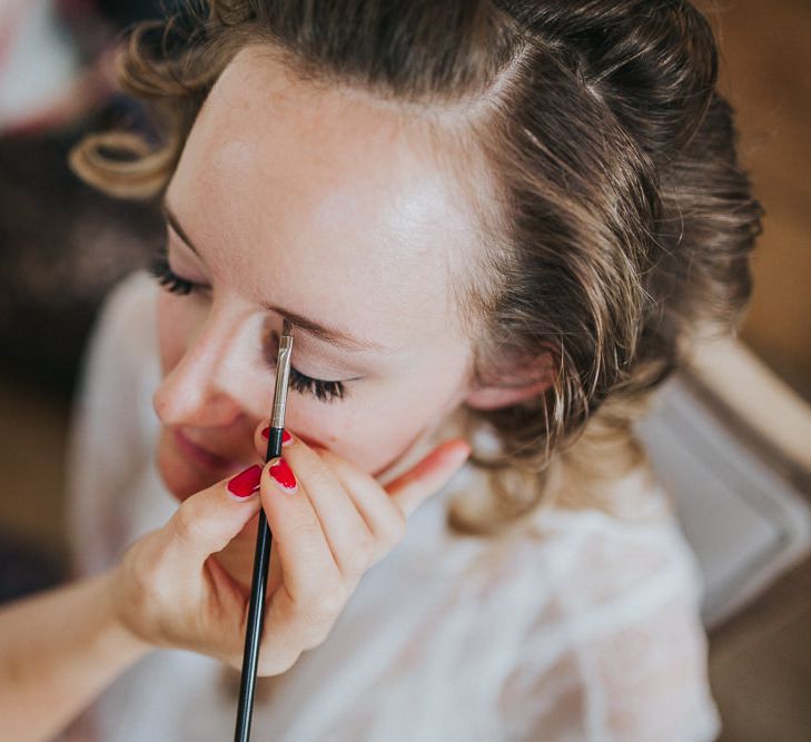 A Cotswold rustic wedding with mismatched bridesmaid dresses