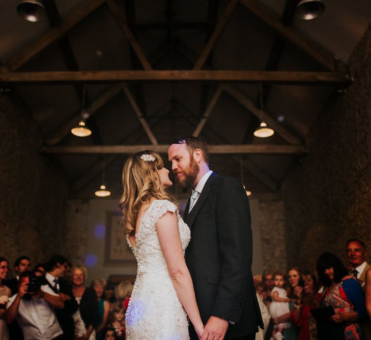 A Cotswold rustic wedding with mismatched bridesmaid dresses