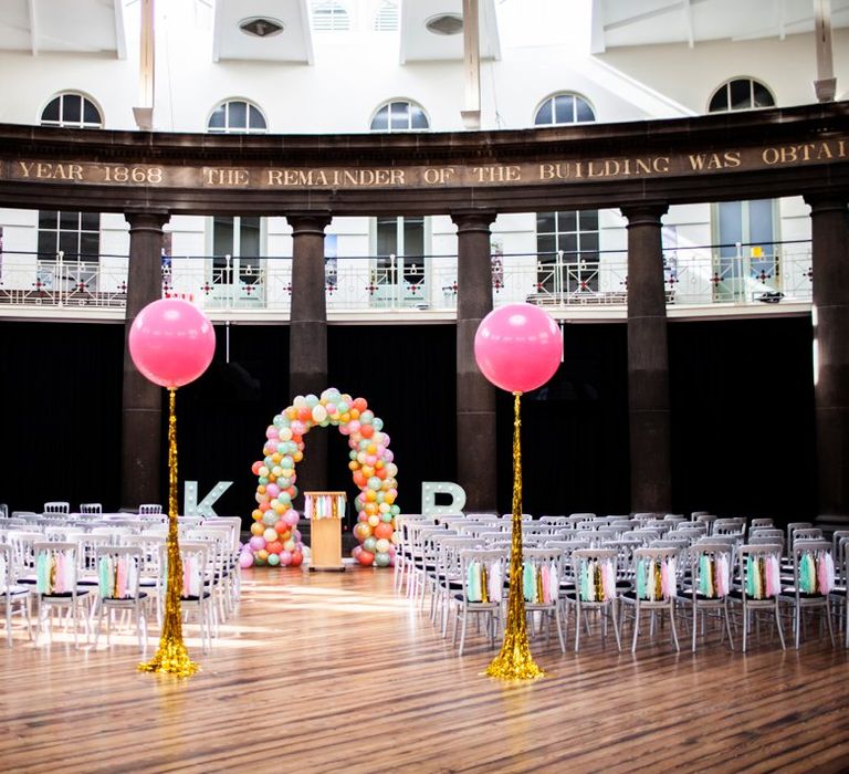 Balloon Wedding Aisle