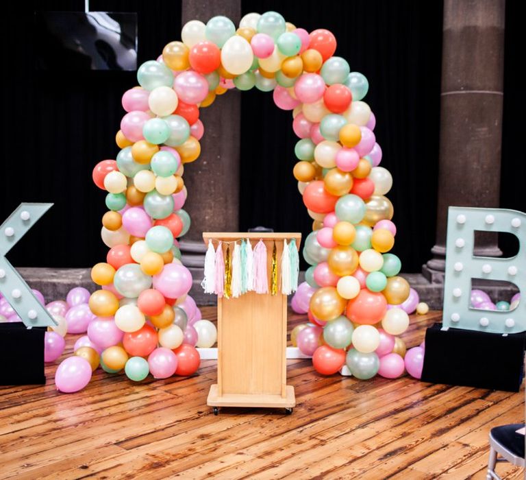 Balloon Wedding Aisle