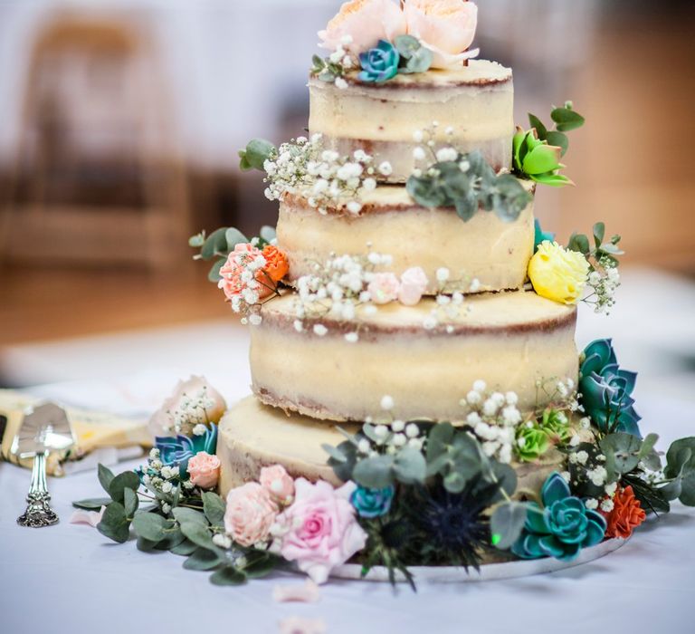 Naked Wedding Cake