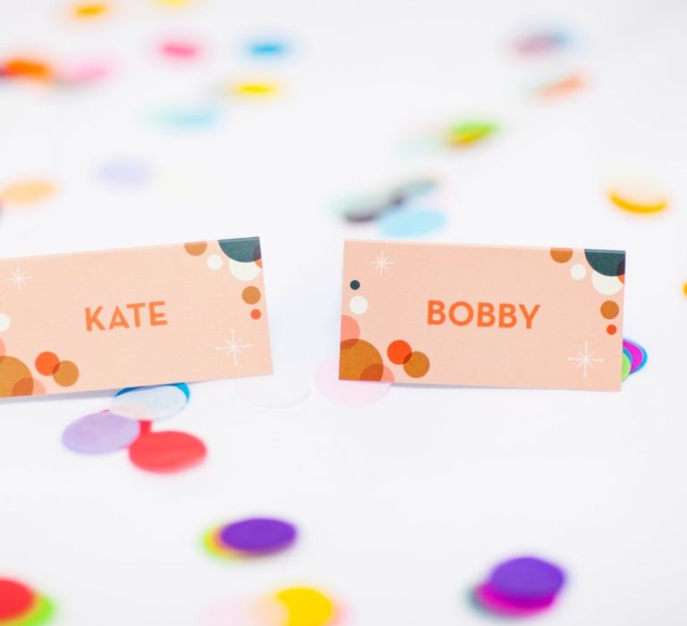 Brightly Coloured Wedding Stationery Suite by Telegramme Paper Co