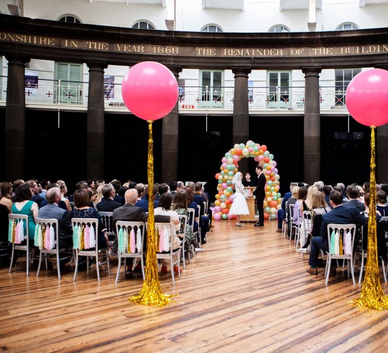 Balloon Aisle Wedding Decor