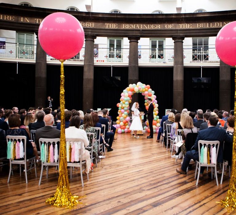 Balloon Aisle Wedding Decor