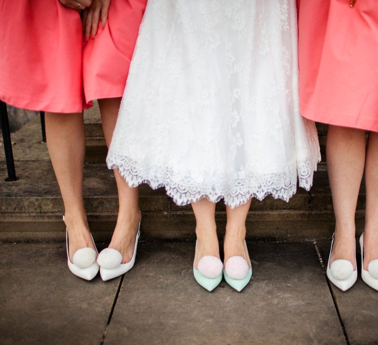 Bridesmaids In Pink Lindy Bop Dresses