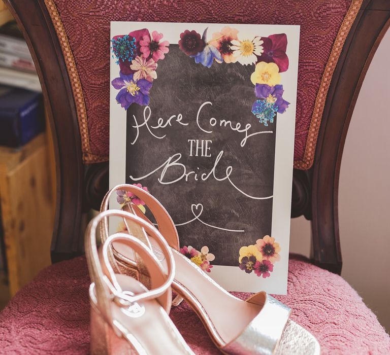 Ash Footwear Bridal Shoes | Outdoor Ceremony at Sulgrave Manor Northamptonshire | Nicola Casey Photography