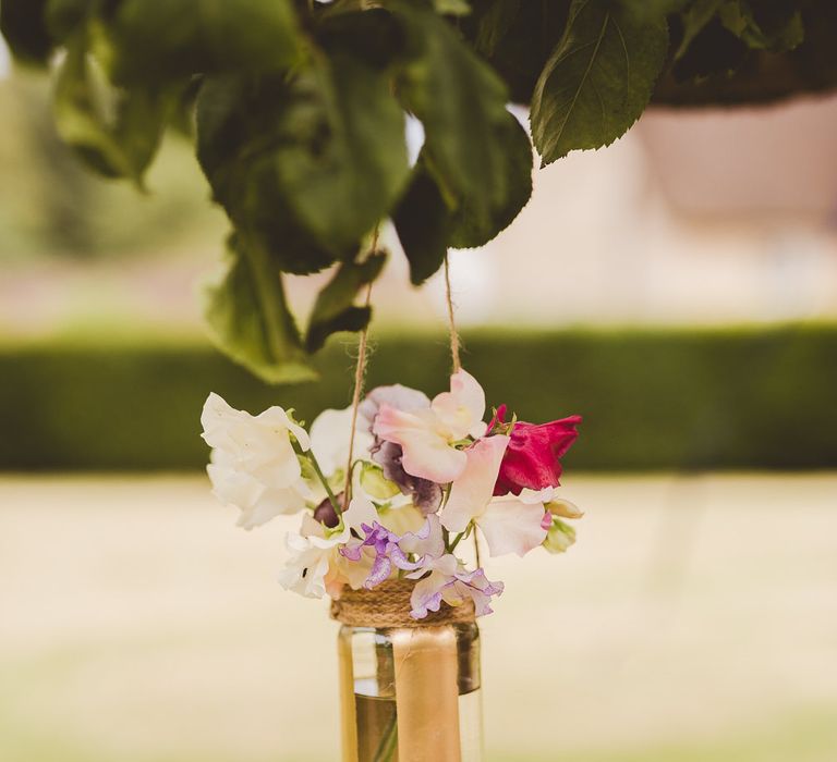 Hanging Tree Decor | Outdoor Ceremony at Sulgrave Manor Northamptonshire | Nicola Casey Photography