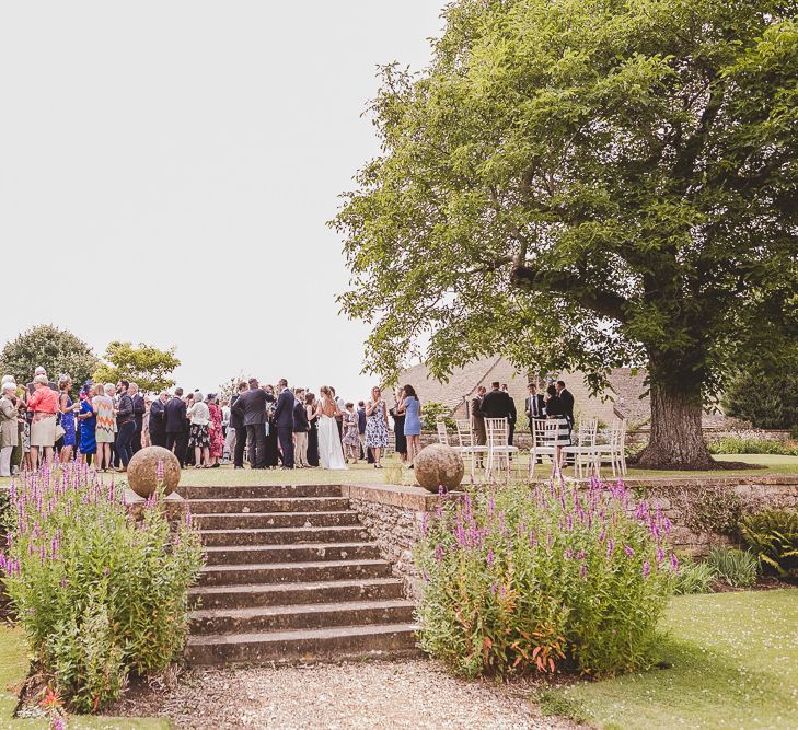 Outdoor Ceremony at Sulgrave Manor Northamptonshire | Nicola Casey Photography