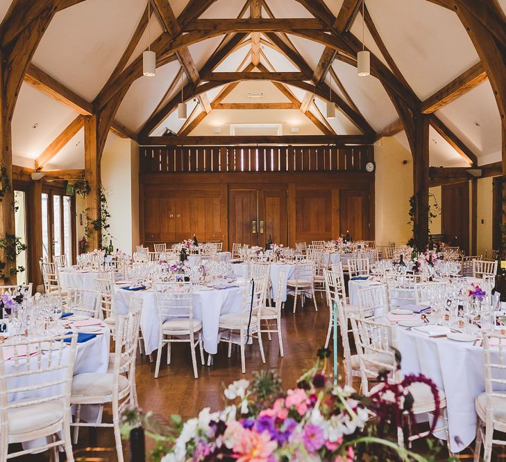 Barn Reception | Outdoor Ceremony at Sulgrave Manor Northamptonshire | Nicola Casey Photography