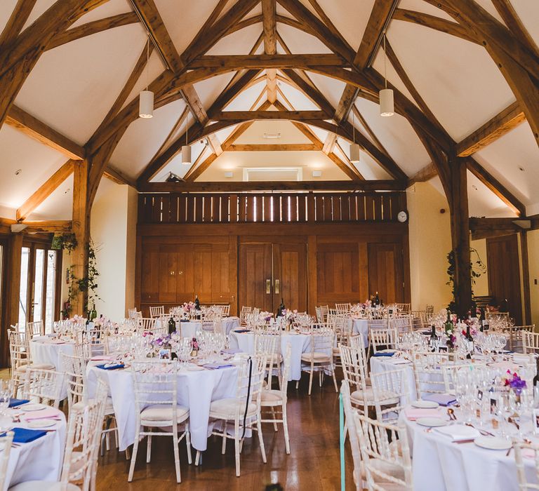 Barn Reception | Outdoor Ceremony at Sulgrave Manor Northamptonshire | Nicola Casey Photography