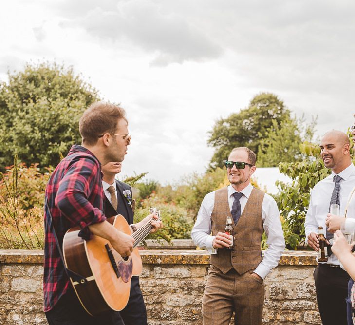 Wedding Guests | Outdoor Ceremony at Sulgrave Manor Northamptonshire | Nicola Casey Photography