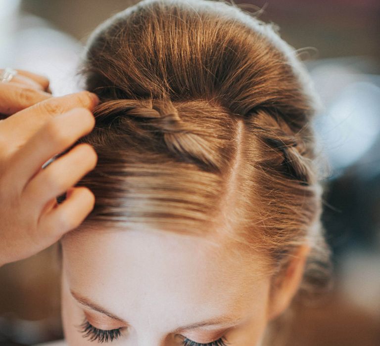 Chic Bridal Up do with Braid