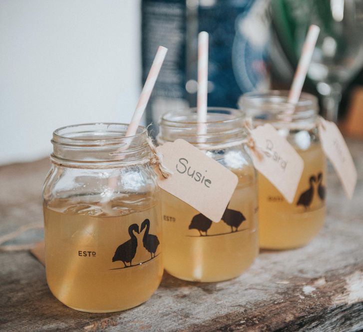 Wedding Cocktails in Personalised Glasses