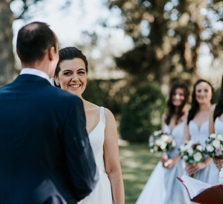 Fairy Light Canopy Wedding In Tuscany Italy Styled By Italian Eye And Photographed By Damien Milan Photography With Bride In Hayley Paige