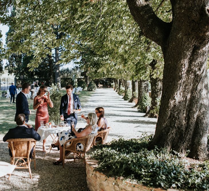 Fairy Light Canopy Wedding In Tuscany Italy Styled By Italian Eye And Photographed By Damien Milan Photography With Bride In Hayley Paige