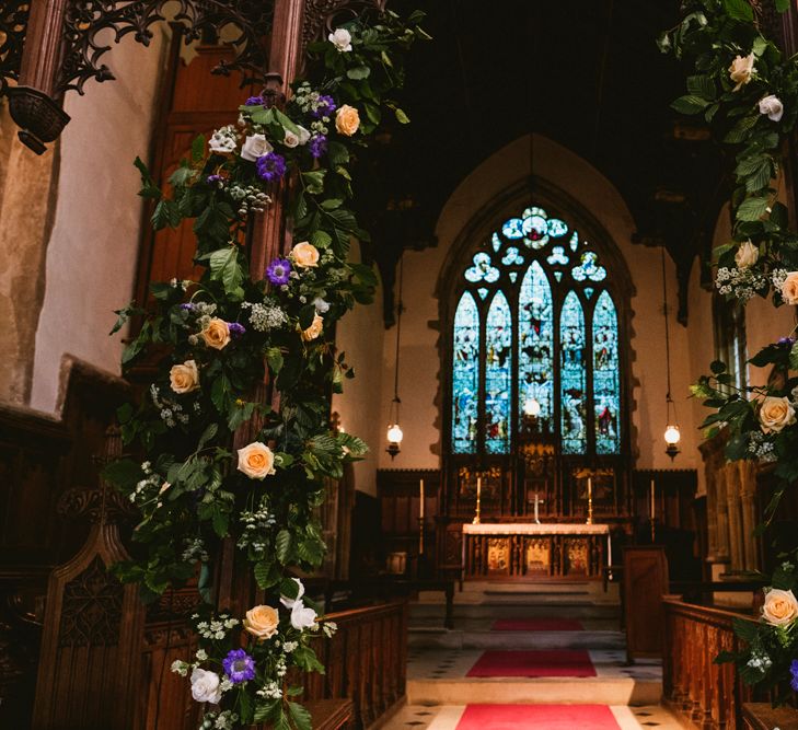 Floral Arch In The Church