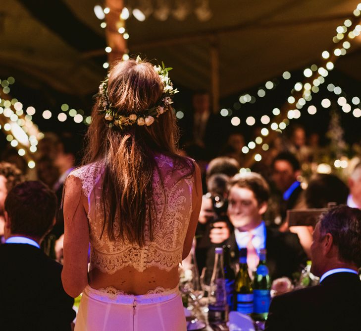 Rustic Tipi Wedding Filled With Fairy Lights