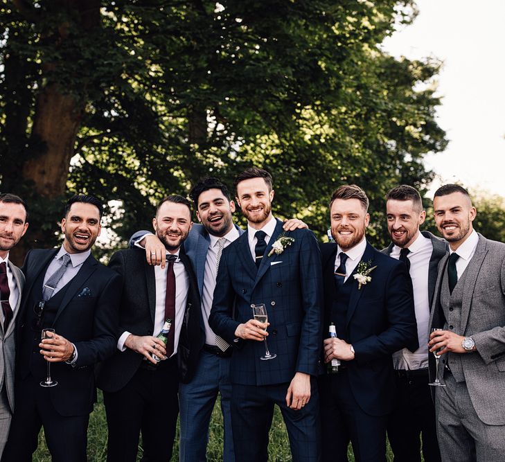 Rue De Seine Bride For A Rustic Luxe Wedding At Calke Abbey Riding School Groom In Reiss With Images By Samuel Docker Photography