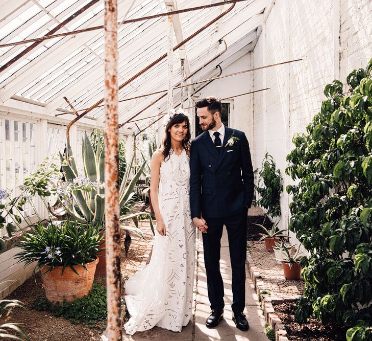 Rue De Seine Bride For A Rustic Luxe Wedding At Calke Abbey Riding School Groom In Reiss With Images By Samuel Docker Photography