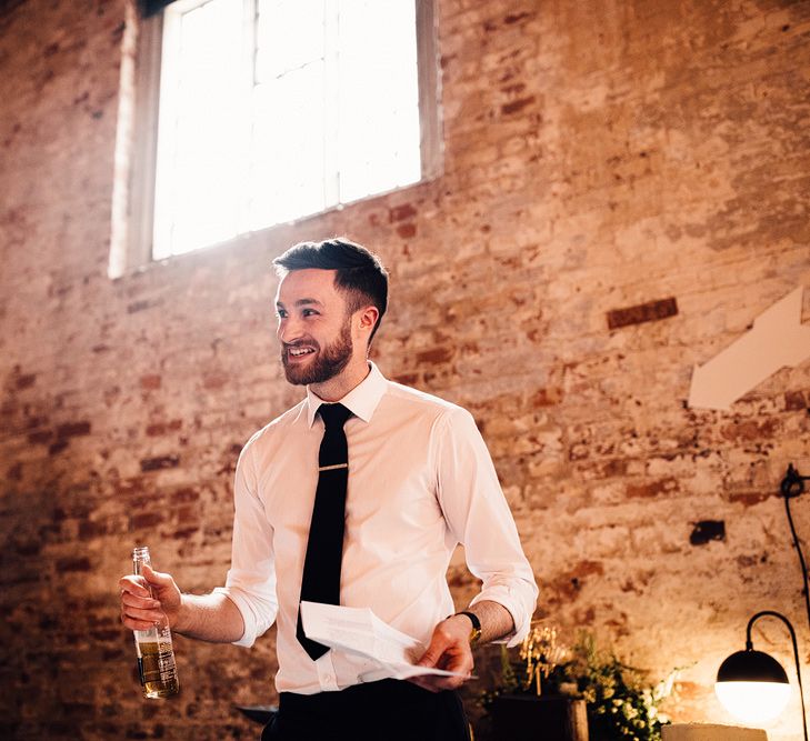 Rue De Seine Bride For A Rustic Luxe Wedding At Calke Abbey Riding School Groom In Reiss With Images By Samuel Docker Photography