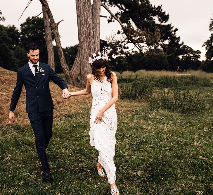 Rue De Seine Bride For A Rustic Luxe Wedding At Calke Abbey Riding School Groom In Reiss With Images By Samuel Docker Photography