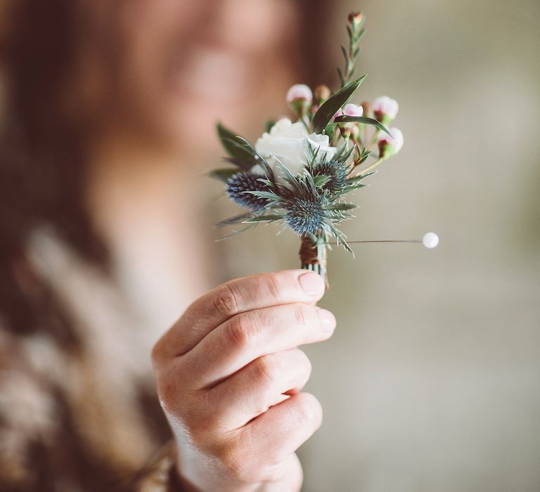 Rustic Buttonhole For Wedding