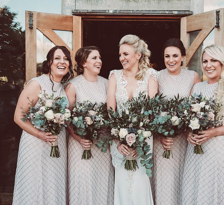 Bridesmaids In Needle & Thread Dresses