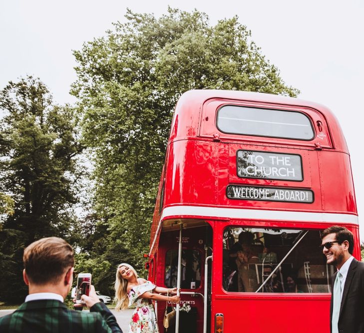 Red London Bus Wedding Transport