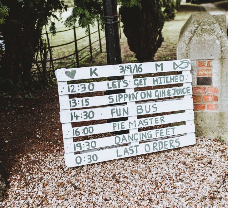 Rustic Wooden Palette Wedding Sign