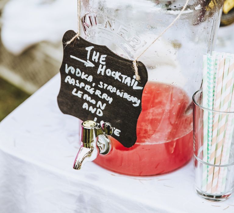 Wedding Cocktails In Glass Dispensers